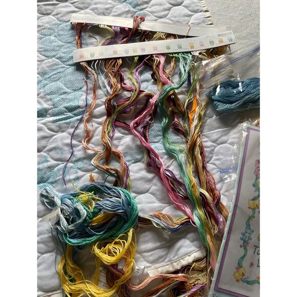 Dimensions Baby Quilt Cross Stitch Kit "Someone New To Love" 34" x 43" - Picture 9 of 11